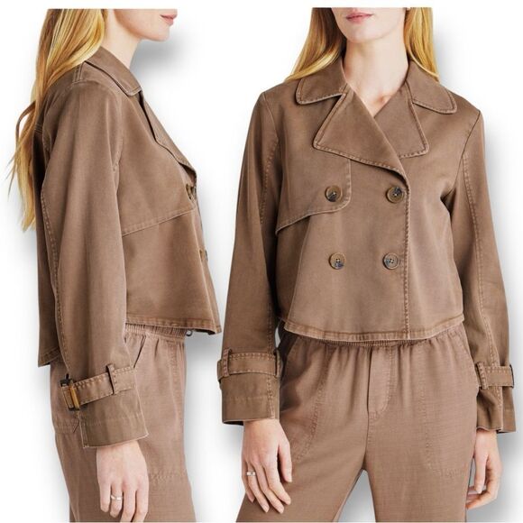 SPLENDID Women’s Portia Double Breasted Jacket in the Size Large in Macchiato - Picture 1 of 9